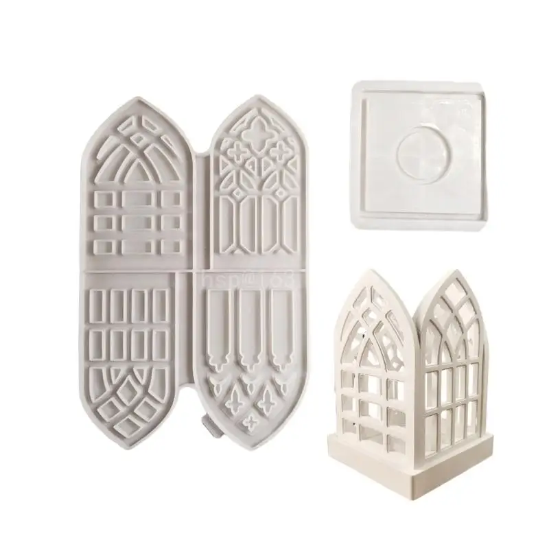 Gothics Styles Flexible Silicone Mold for Crafting Supplies Holders and Home Decorative Wall Plaques Daily Use