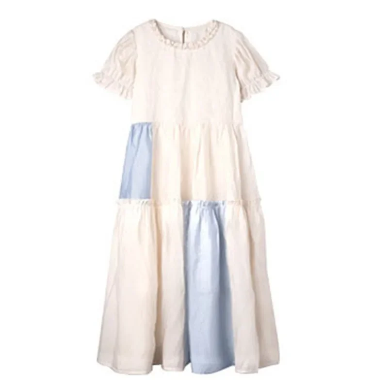 جديد 2025 فساتين صيفية كبيرة للفتيات 2 3 4 5 6 7 8 9 10 11 12 سنة ملابس أطفال قميص تنورة مجموعة فستان حفلات للفتيات المراهقات #6