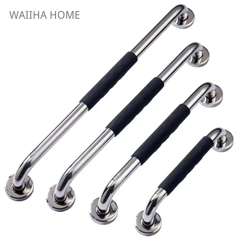 Bathroom Tub Toilet Handrail Grab Bar Stainless Steel 300/400/500mm Shower Safety Support Handle Bar Elderly Bathroom Bar