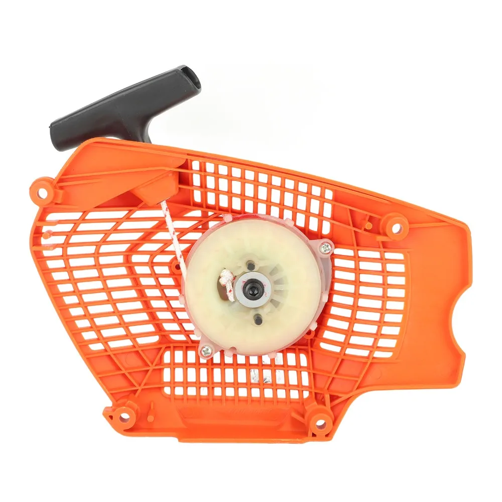 

Universal Recoil Starter Assembly ABS Easy Instal Recoil Starter Part Orange Starter Assembly Accessory for Husqvarna 572 560