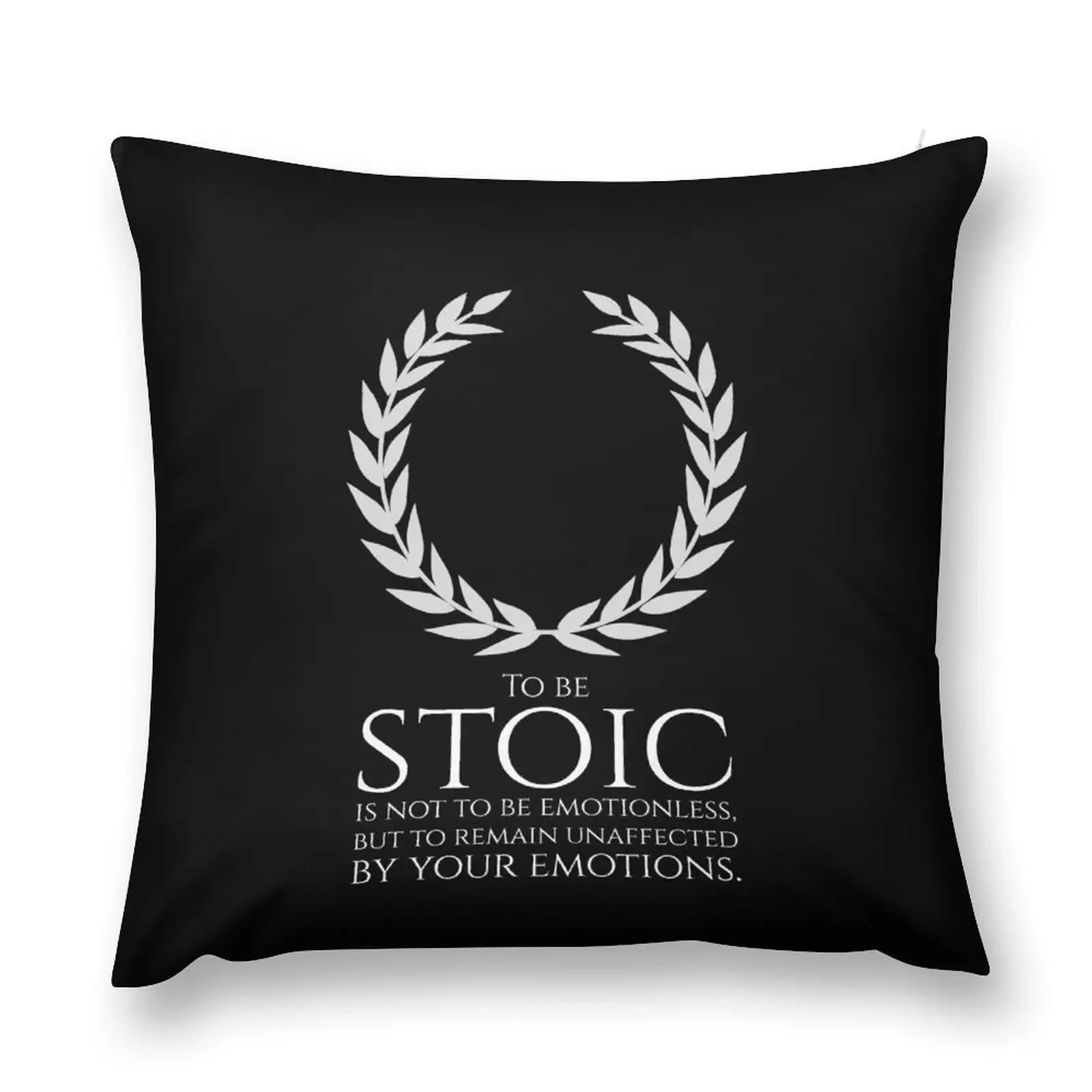 Stoicism - To be stoic is not to be emotionless, but to remain unaffected by your emotions. Throw Pillow Anime pillow