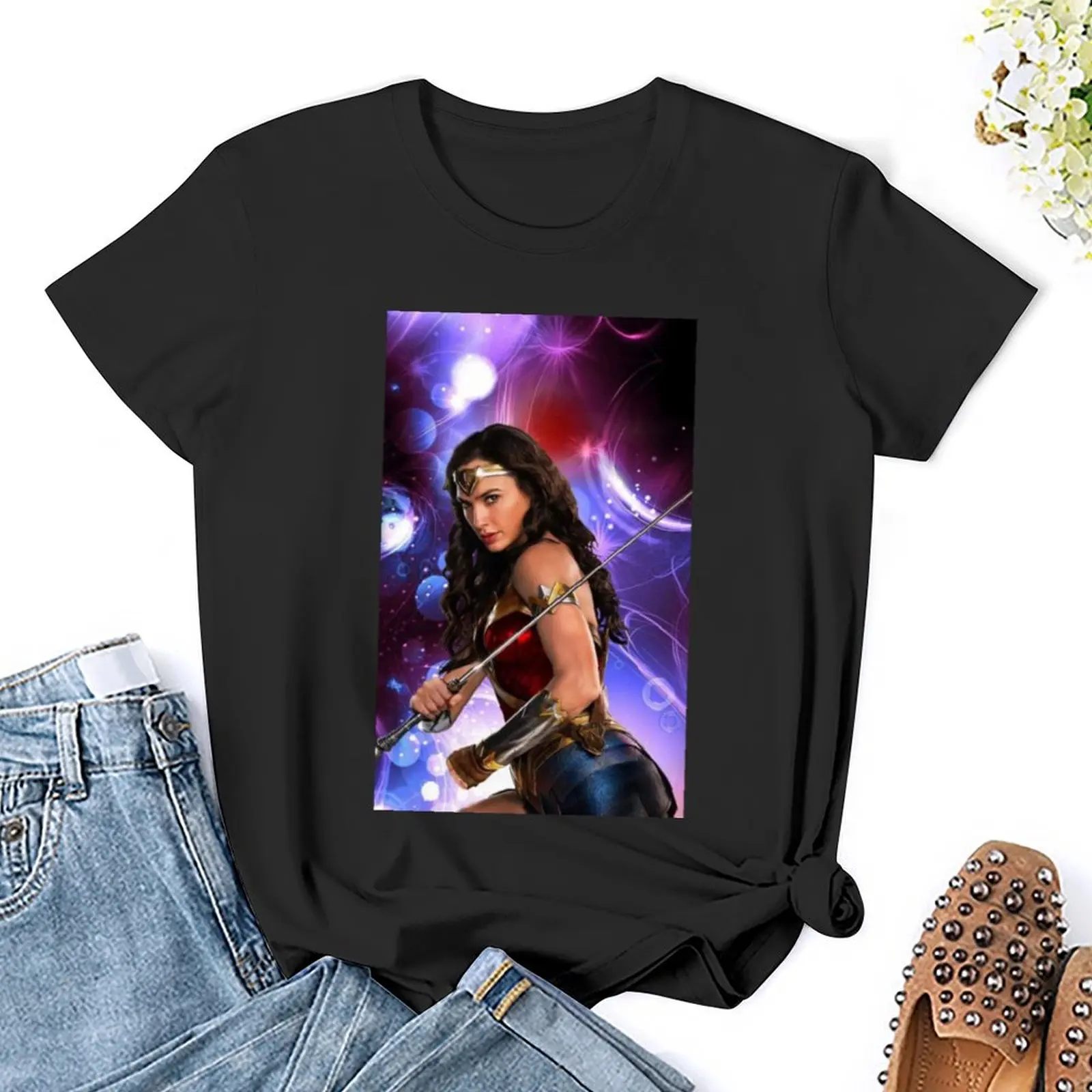 Gal gadot T-Shirt summer top plus size tops tops cat shirts for Women