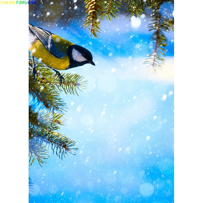 Christmas Theme Photography Background Snowman Christmas tree Children Portrait Backdrops For Photo Studio Props 2197 DHT-07