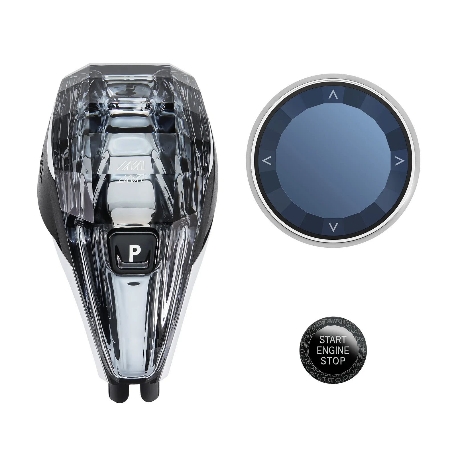 3 Piece Set Crystal Gear Shift Knob Lever 3 4 8 Series X3 X4 X5 X6 X7 Z4 I4 G26 G20 G16 G01 Psychedelic Crystal Gear Handle