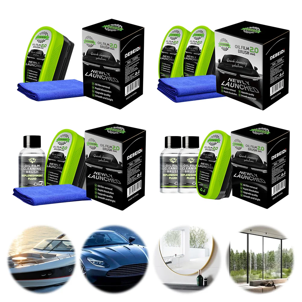

Безмасляная щетка для автомобильного стекла, многоцелевой очиститель стекла Clear Vision, противотуманная универсальная чистящая салфетка, средство для удаления стеклянной масляной пленки