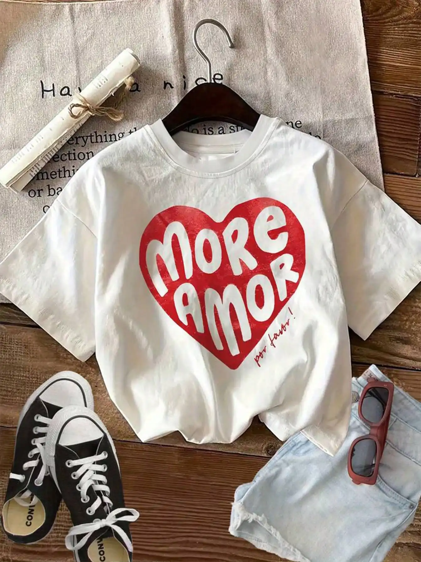 

Women's PLUS-size Printed Short-sleeved T-shirt, Loose and Casual, Soft, Comfortable and Breathable, Outdoor Sports