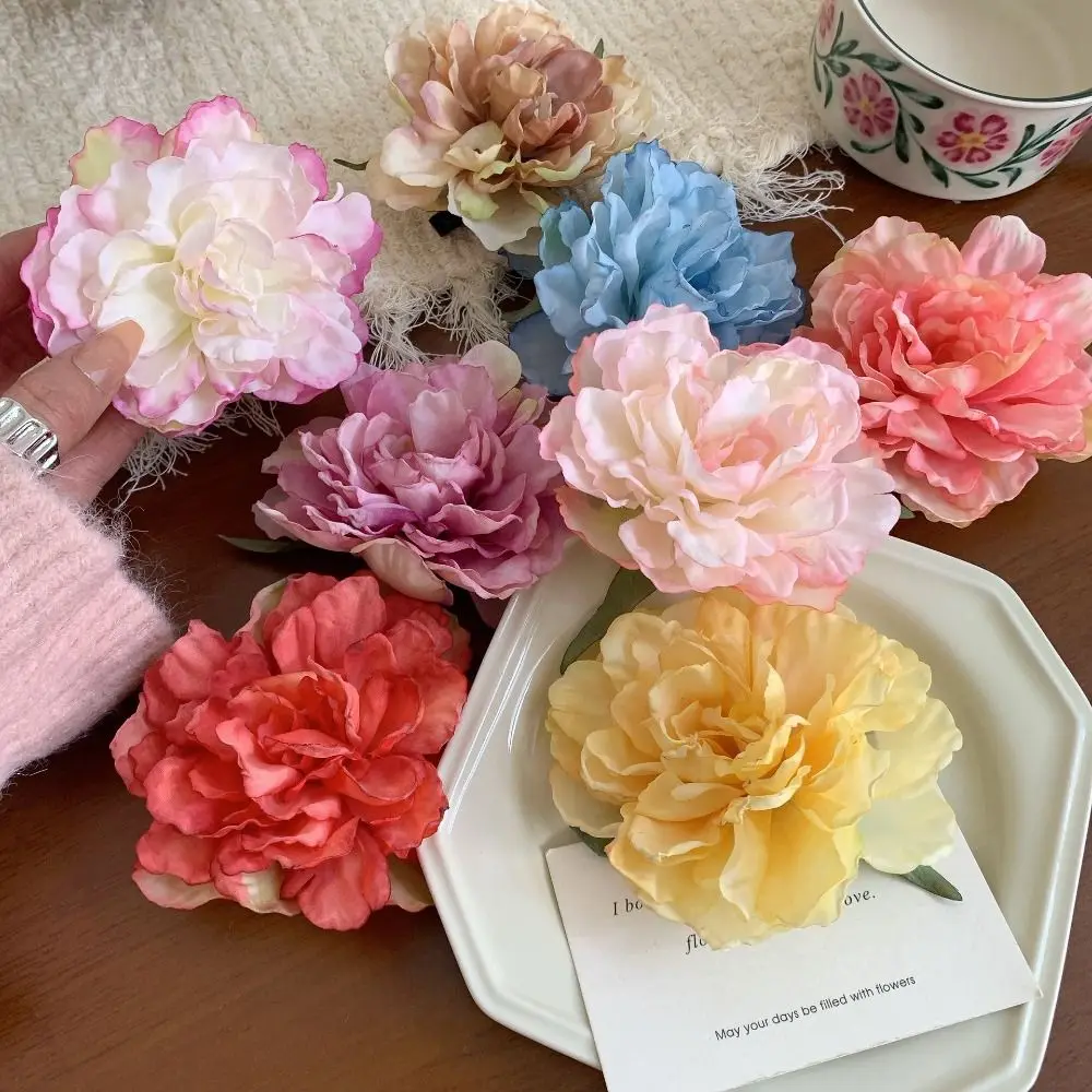 Cloth Simulation Flower Hair Clip Bohemian Style Korean Style Rose Hairpin Headdress Duckbill Clip Girl Hair Clip Holiday