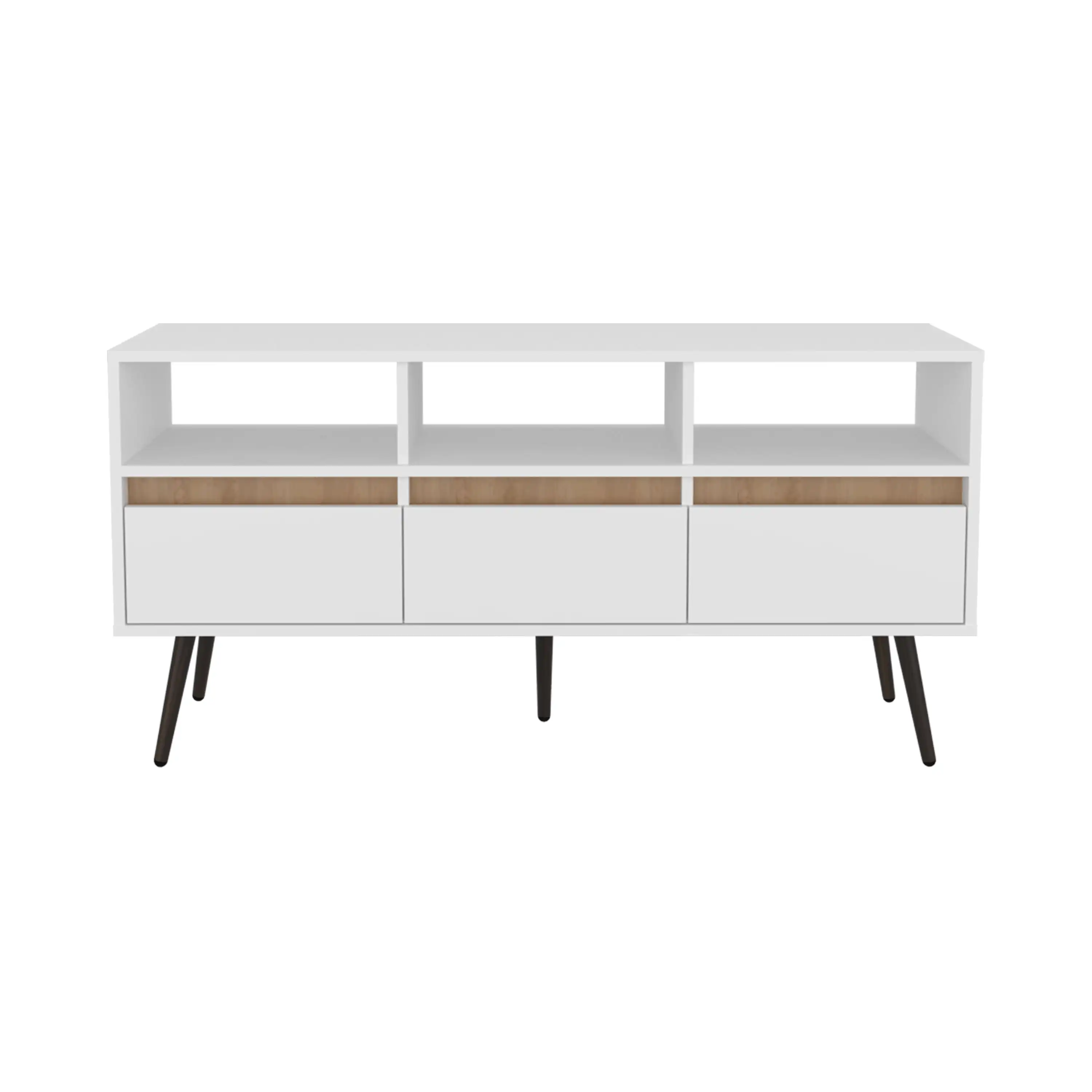 Barrow TV-meubel, 3 lades, 3 planken