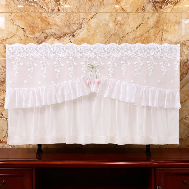 

Modern Minimalist Lace TV Cover Dustproof Wall Hanging Liquid Crystal Television Case for 55 Inch 65 Inch 75 Inch TVs