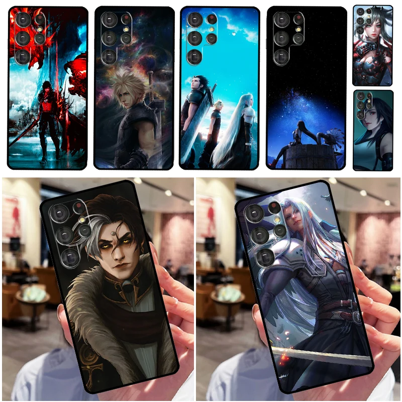 Final Fantasy Case For Samsung Galaxy S22 S23 Ultra S21 S20 FE S9 S10 Note 10 Plus 20 Ultra Full Back Cover