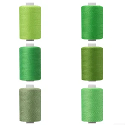 1 Roll 1000 Yards Colored Thread For Household Sewing, Green Color Series, Multifunctional Polyester 402 Sewing Thread