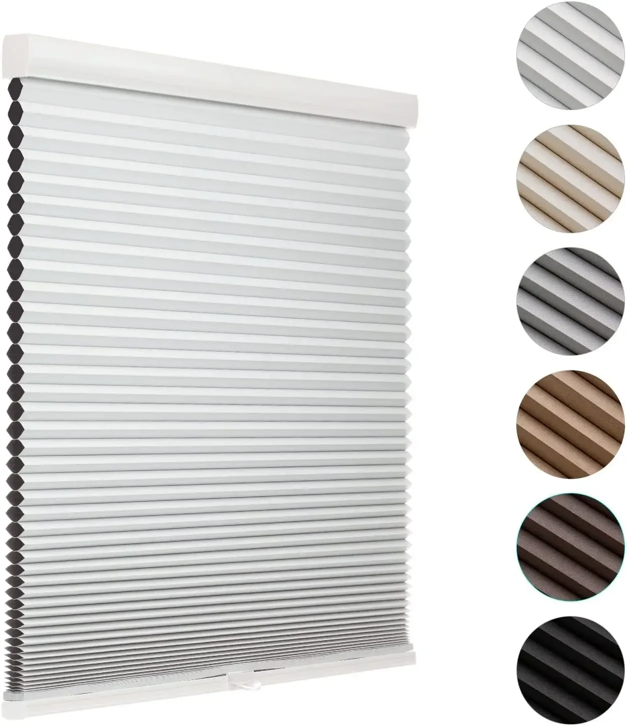 Cordless Blackout Cellular Shades for Windows, Honeycomb Window Shades with Thermal Insulation, Child & Pet Safe Room Darkening