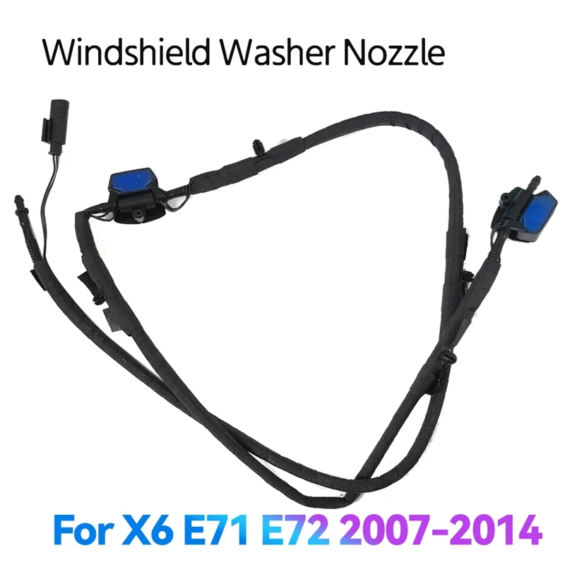 New Windscreen Nozzle Chain Windshield Washer Sprayer Jet System 61667275175 61667275176 For -BMW X6 E71 E72 2007-2014