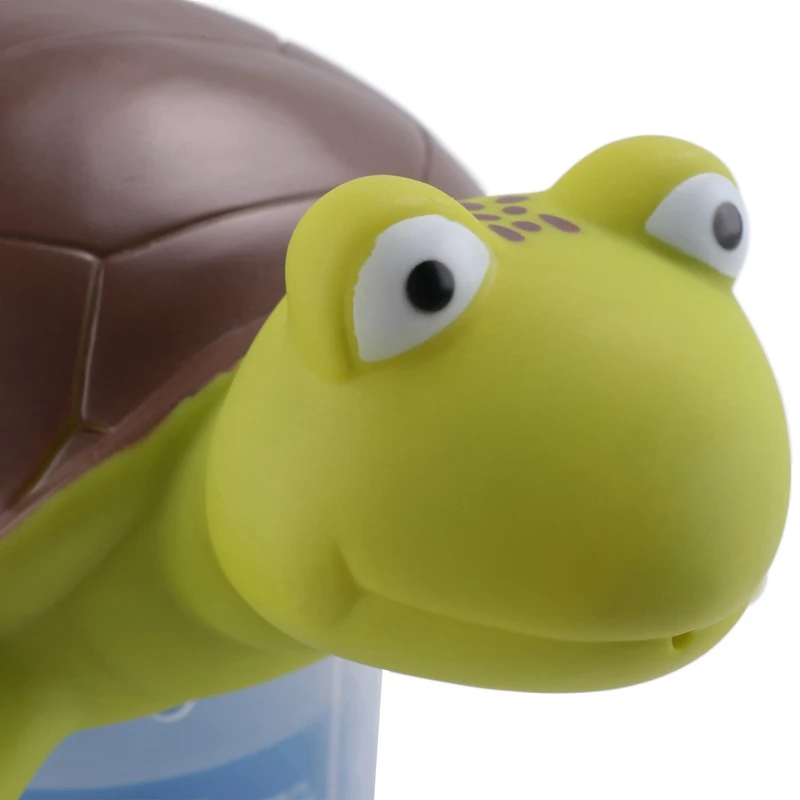 Turtle Floating Pool Chlorine Dispenser Fun Cute 10 Inch Green Turtle Animal Floater Decoration