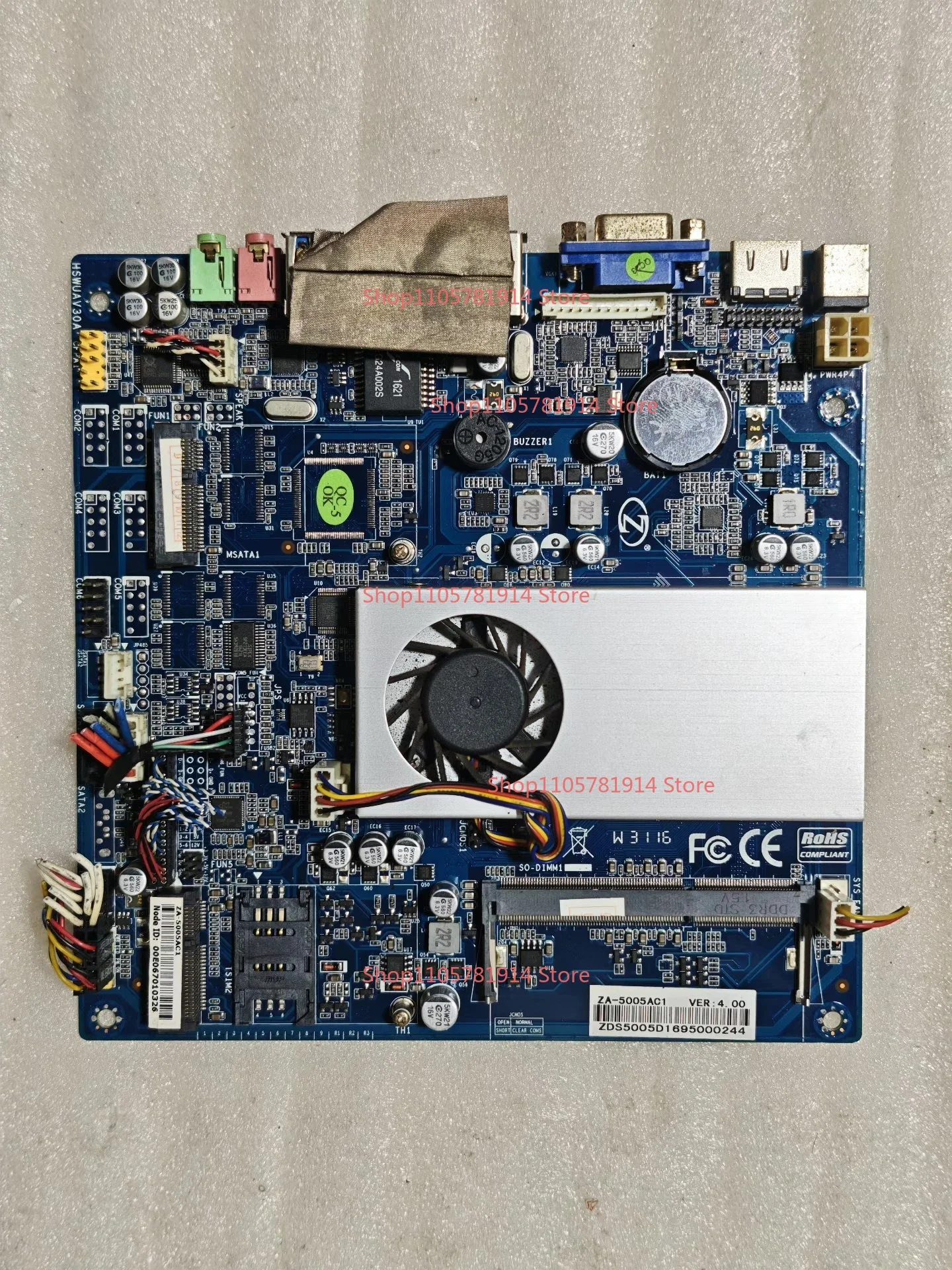For ZA-5005AC1 V4.0 All-in-one Computer Small Main Board, I3-5005U Processor, Support DDR3 Memory