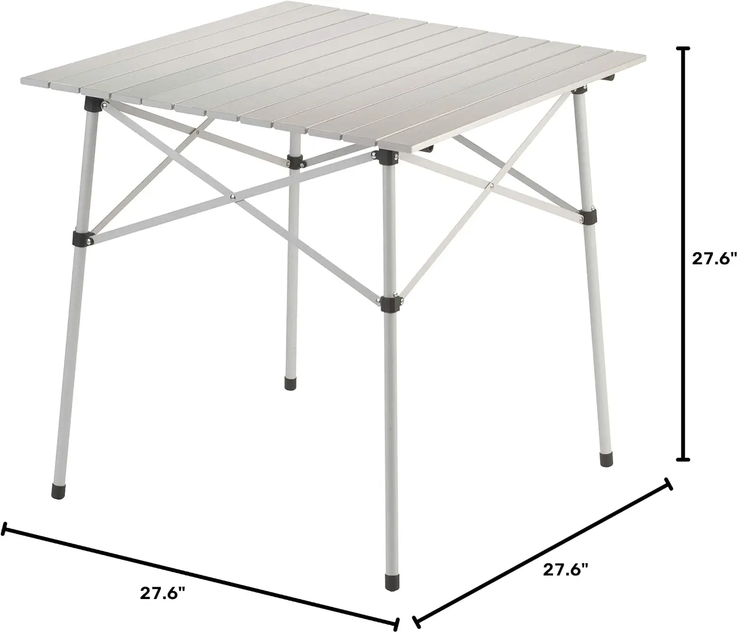 Coleman Outdoor Folding Table, Sturdy Aluminum Camping Table with Storage Bag, Perfect for Camping, Barbecue, Hunting, Outdoor Dining, Etc