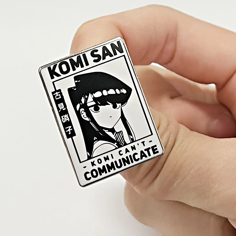 Komi Can\'t Communicate enamel pin metal badge anime girl manga funny poster art brooches Jewelry Accessories Collectibles Gifts