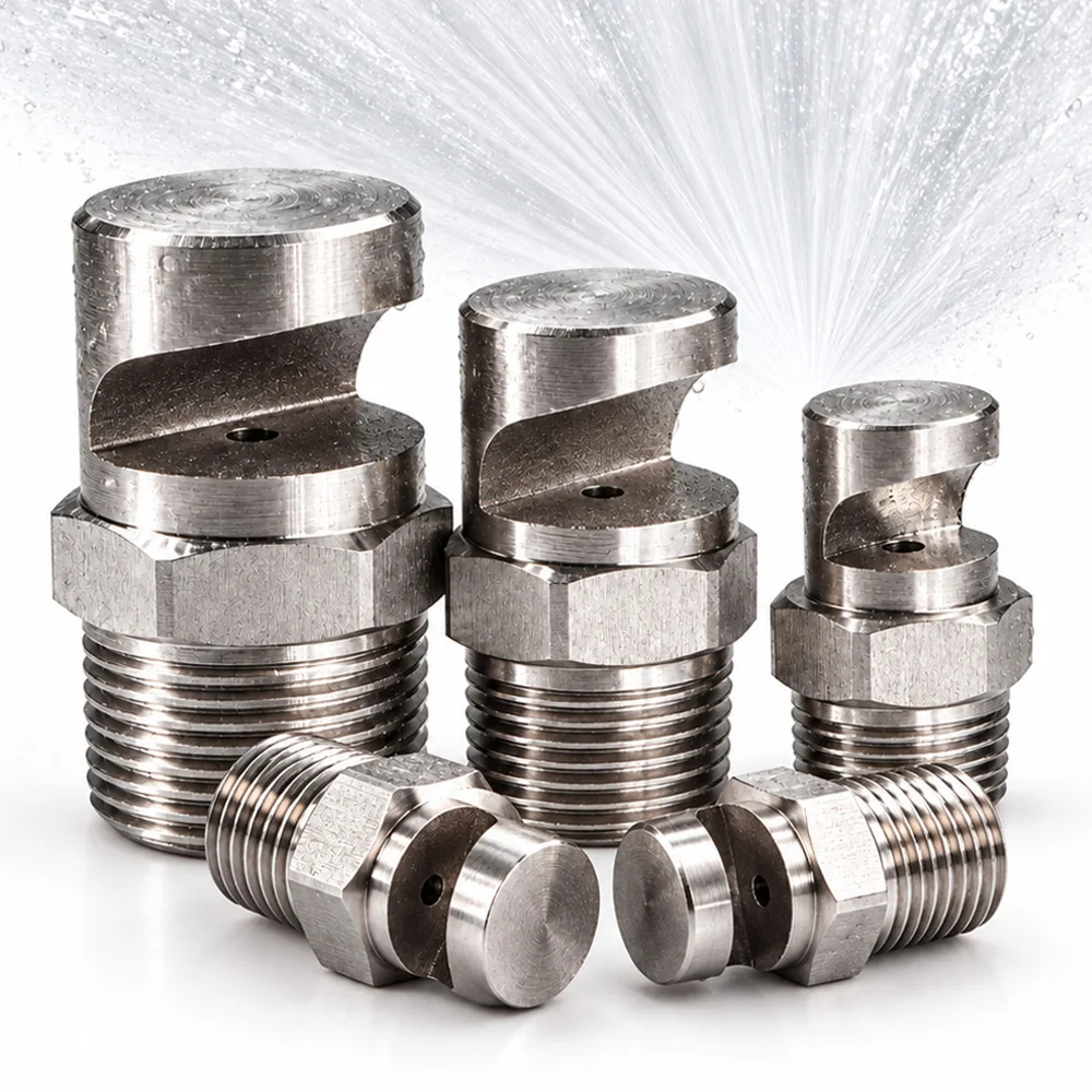 Fan-Shaped Nozzles 304 Stainless Steel Sprayer Atomizer Agricultural Irrigation Watering Dust Removal 1/4