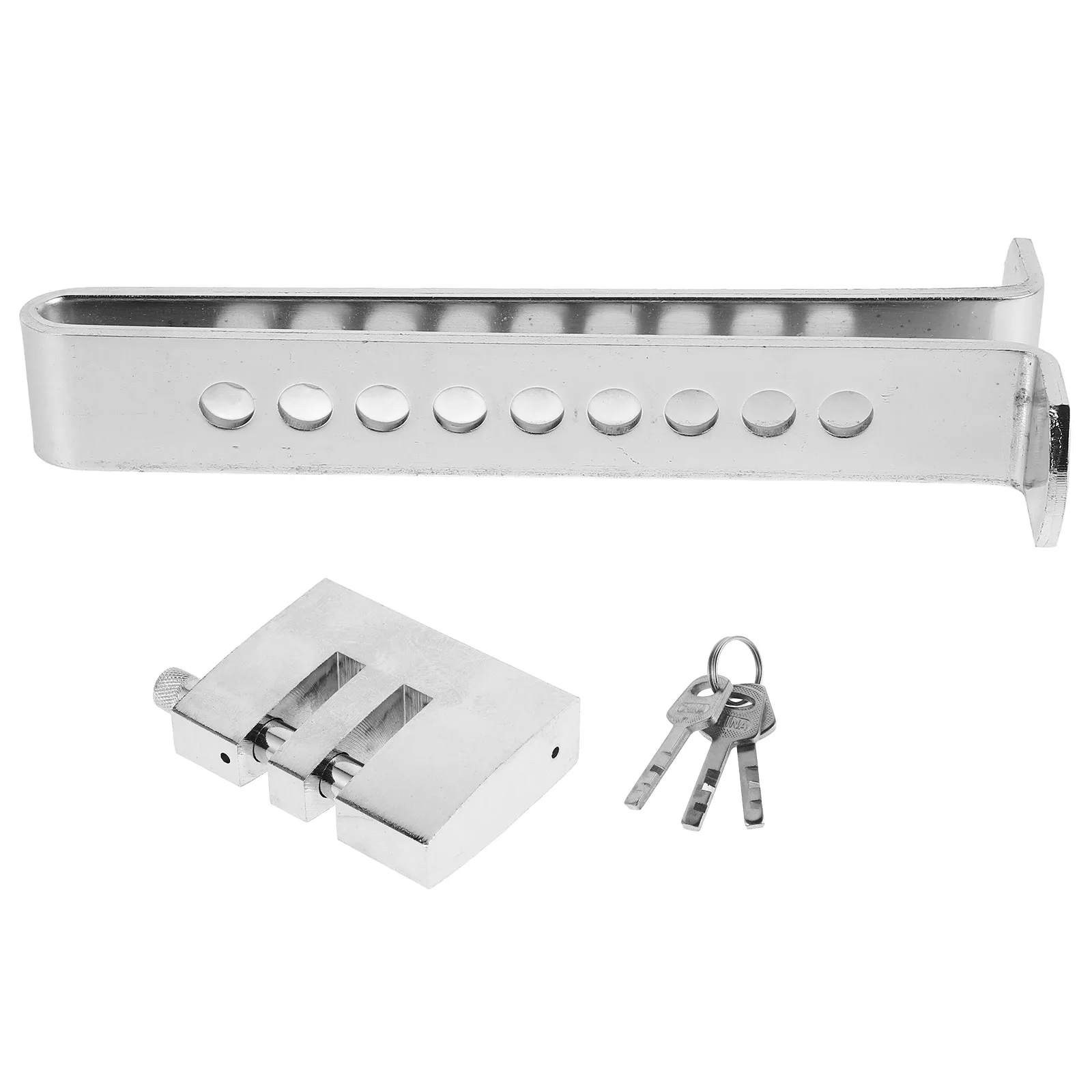 

Steering Wheel Lock Anti Theft Multifunctional U Shaped Adjustable Metal Security Device Car Auto Silver steering column for car