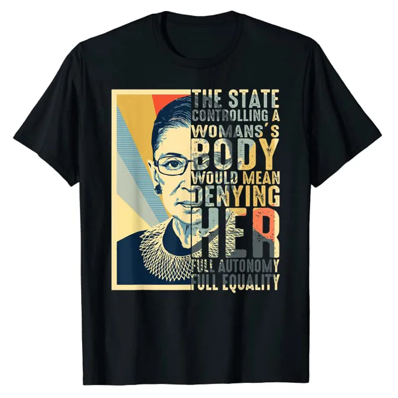Camiseta Ruth Bader Ginsburg My Body My-Choice RBG para mujer, feminismo y lucha por los derechos de las mujeres a decidir, ropa, regalo feminista