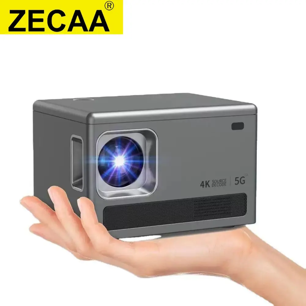 

ZECAA New Full HD 720P 180 ANSI 4K 2.4G+5G Dual Band WiFi 6 Android 10 Portable Bluetooth 5.4 Smart Home Multimedia Projector
