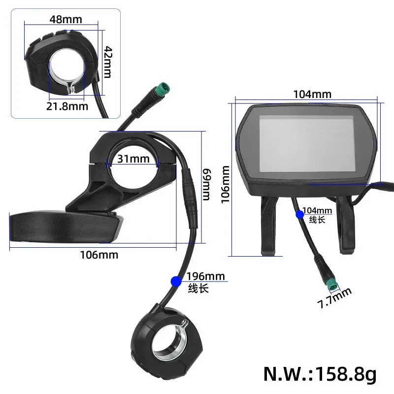 

Replacement 48V 25A 1000W Controller Mainboard or Display or Switch for Kugoo G2 Pro Scooter, E-Speed Control Board Part