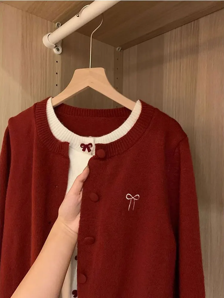 

Свитера Джемперы Кардиганы Женские блестящие тонкие свободные лоскутные дизайны Расслабленный западный стиль Frontier Cowgirl Ретро Открытый сладкий