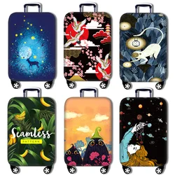 New Luggage Cover Travel Accessories Elastic Suitcase Trolly Protective Covers Dustproof And Wear-resistant Case Cover