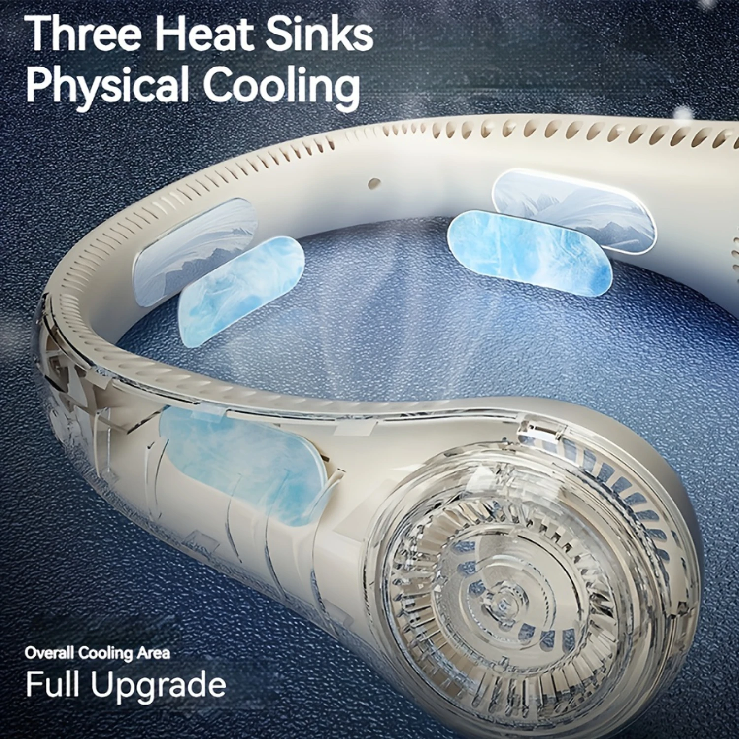 Kühlender Halsventilator, tragbarer Mini-Ventilator ohne Flügel, leiser Ventilator