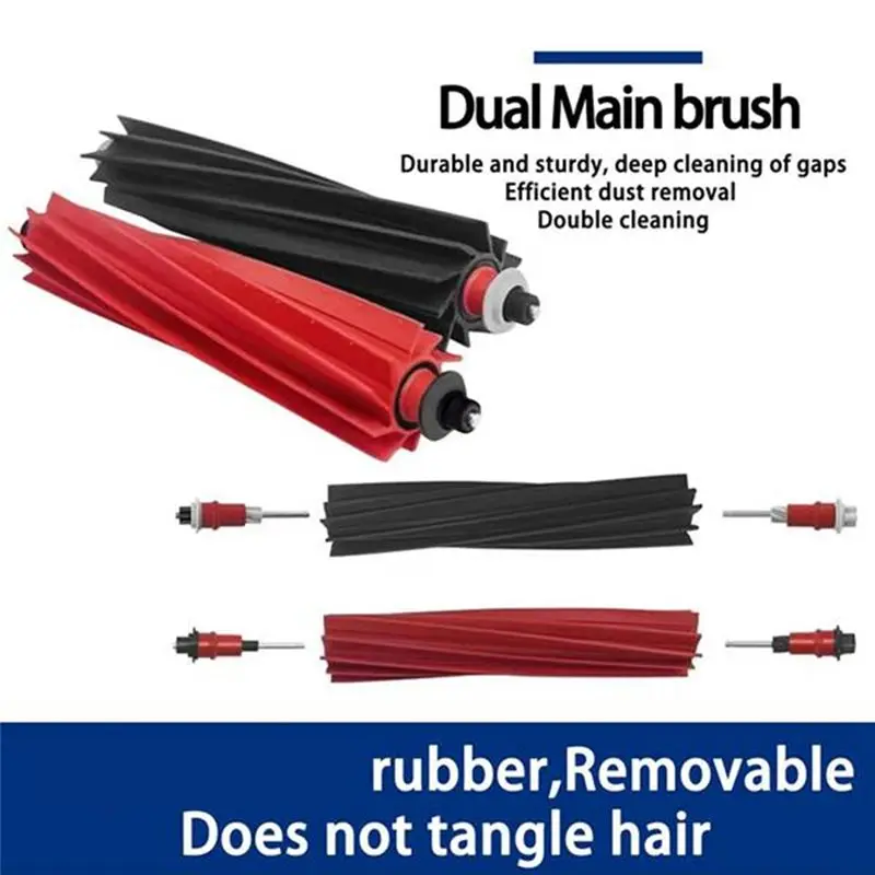 A7THK-10Pcs For Roborock Qrevo Slim/Qrevo Master Sweeping Robot Main Side Brush Mop Filter Set Cleaner Parts Replacement