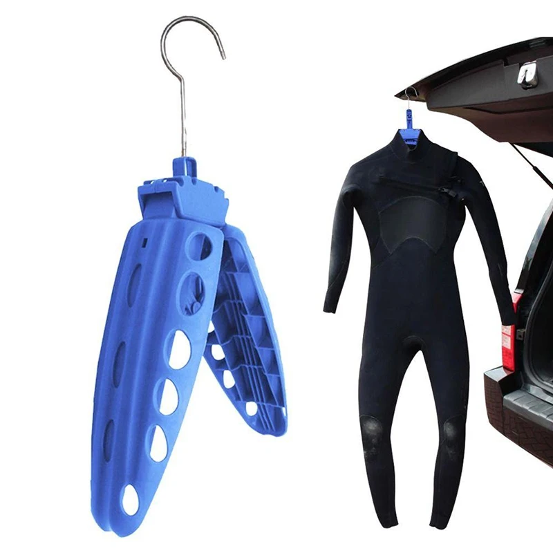 Foldable Wetsuit Hanger Diving Surf Quick Dry Wetsuit Jumpsuit Folding Hanger Surfing Diving Suit Accessories Outdoor Hangers