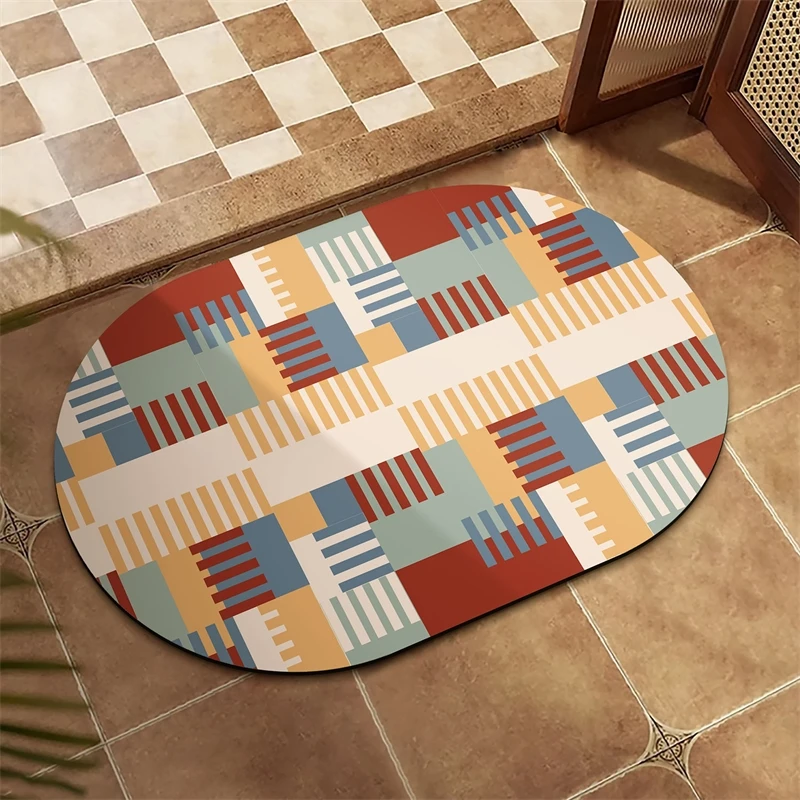 

Nordic Bathroom Absorbent Non-Slip Bath Mat Waterproof Toilet Entrance Rug Soft Washable Home Decor Floor Carpet For Bathroom