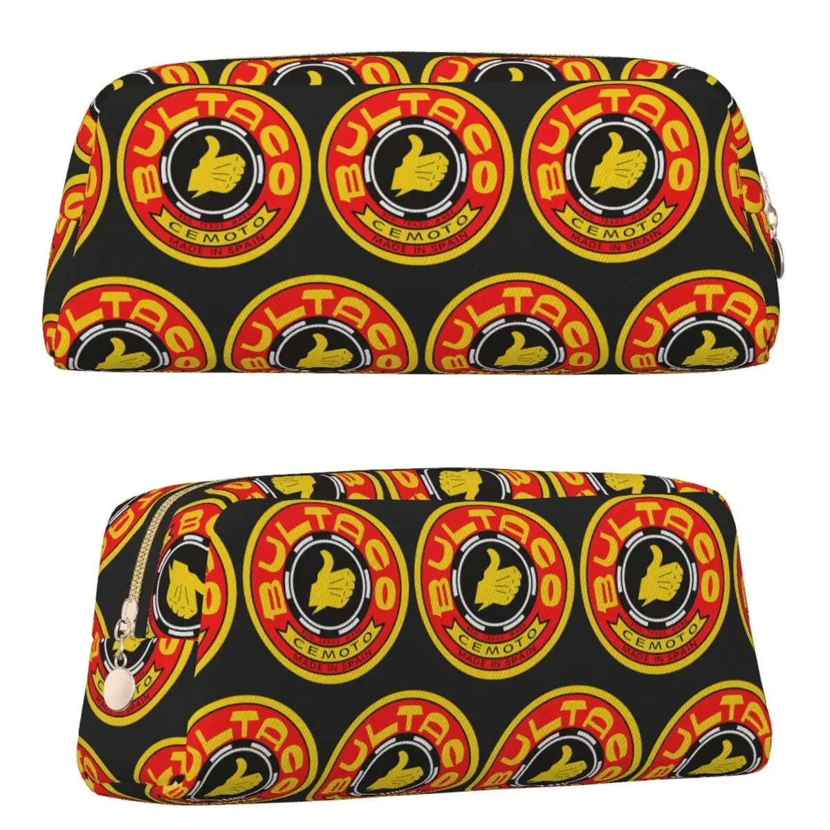 Bultaco Motorcycles Nostalgic Logo From 1958 Pencil Case for Studen School Pen Box Pencil Bag Pencil Pouch