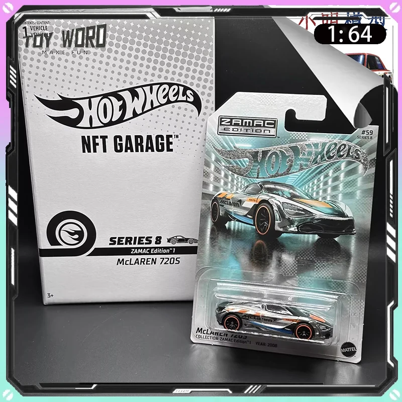 

2026 New Hot Wheels McLaren 720S Hot Wheels RLC NFT Garage Digital Virtual Garage 1/64 Diecast Collection Car Model for Fans