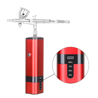 Spray Airbrush Set Professional Facial Makeup Air Brush Gun Kit USB Rechargeable Pen For Skin SPA Art Nail Manicure Home Diy