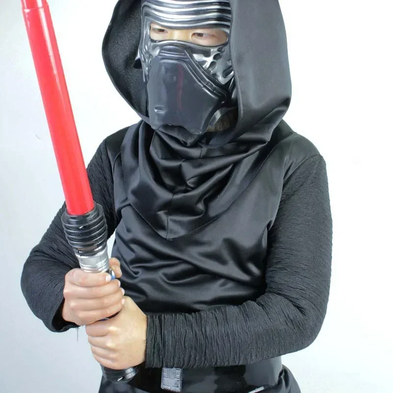 Kylo Ren Costume for Kids Movie Star and Wars Kylo Ren Cosplay Costume Robe Mask Belt Suit Halloween Carnival Costumes for Child