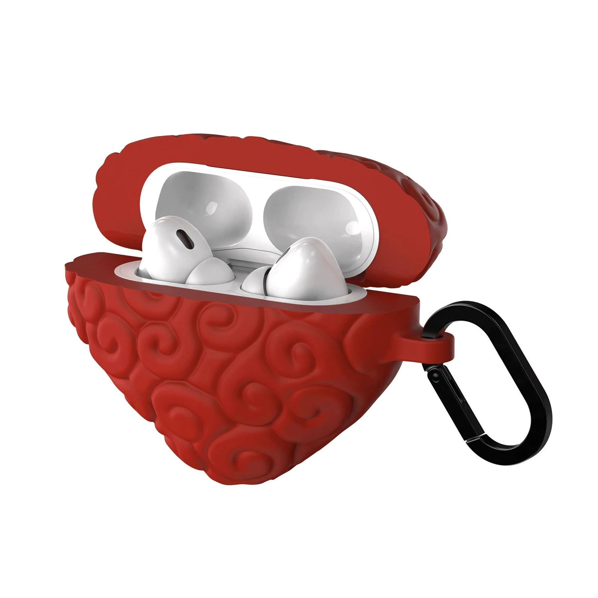 One Piece hoofdtelefoon siliconen beschermhoes creatieve Gum-Gum Fruit Flame-Flame Fruit animatie hoogwaardige beschermhoes cadeau