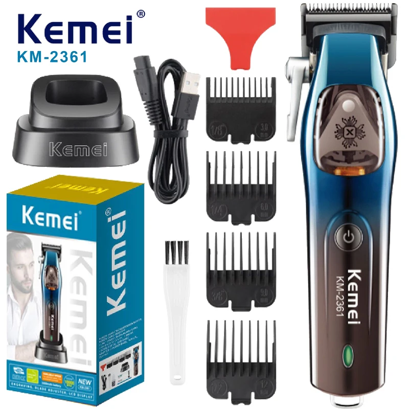 

Kemei Body Hair Trimmer Hair Clipper Professional Sensitive Area Electric Haircuts Machine Waterproof Trimmer with Charging Base