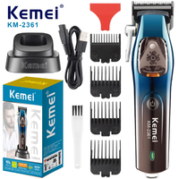 Kemei Body Hair Trimmer Hair Clipper Professional Sensitive Area Electric Haircuts Machine Waterproof Trimmer with Charging Base