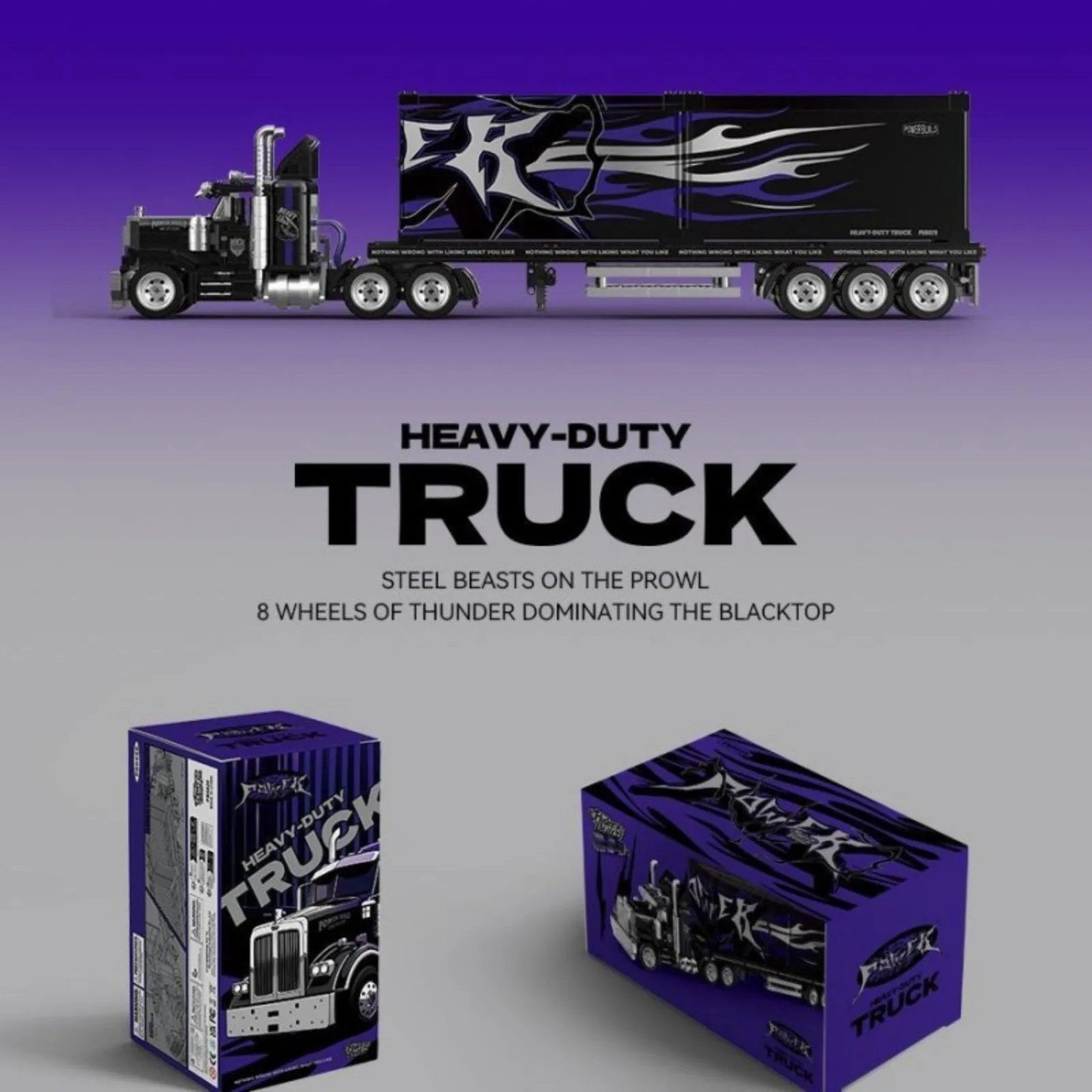 PB8829 Brinquedo de blocos de construção de caminhão contêiner de grande equipamento estilo retrô - modelo de construção de mais de 1500 peças para adultos e crianças