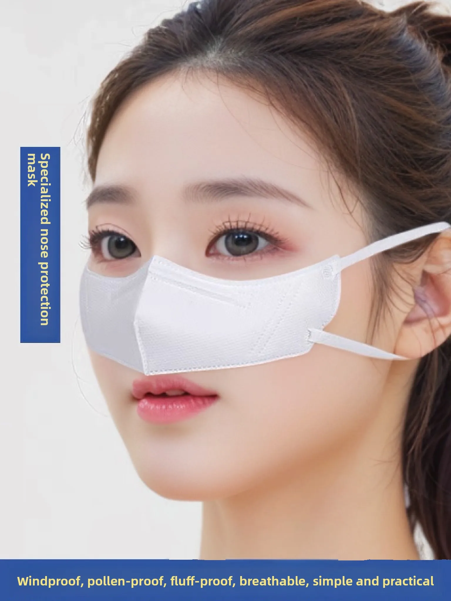 Disposable Breathable Dustproof Ladies Nose Mask Thin Model Pollen Allergy Nasal Conformers Comfortable Non-Woven Fabric Face...