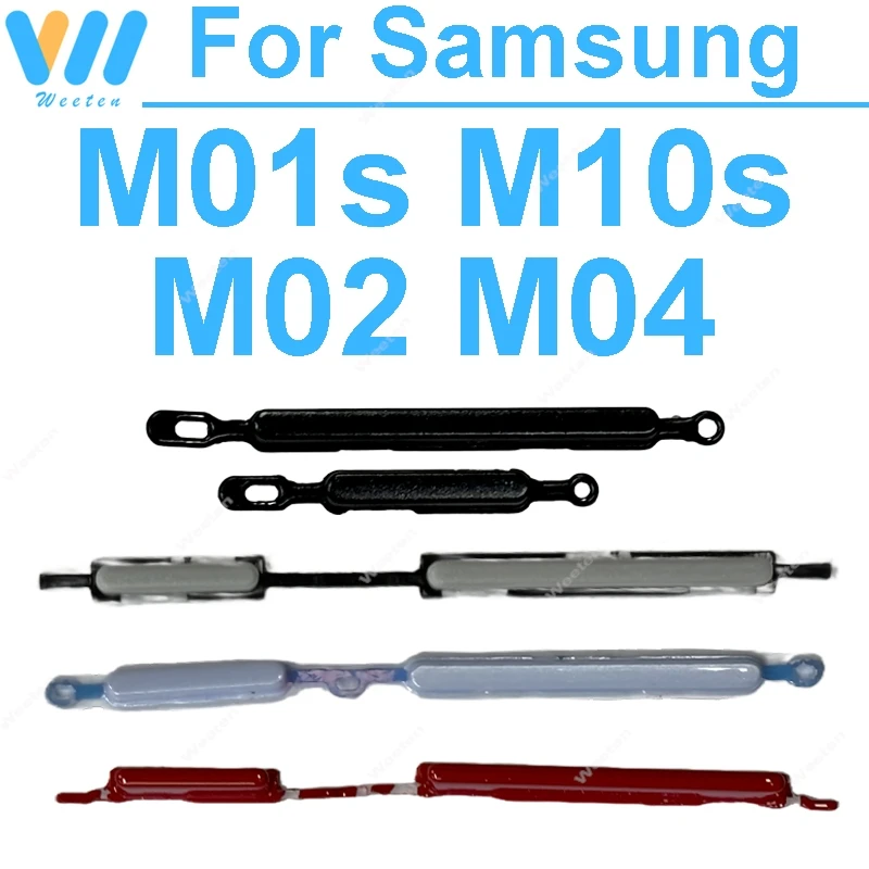 

Phone Volume Side keys For Samsung Galaxy M01s M02 M04 M10s SM-M017F MO22F MO45F M107F On / Off Power Button Replacement Parts