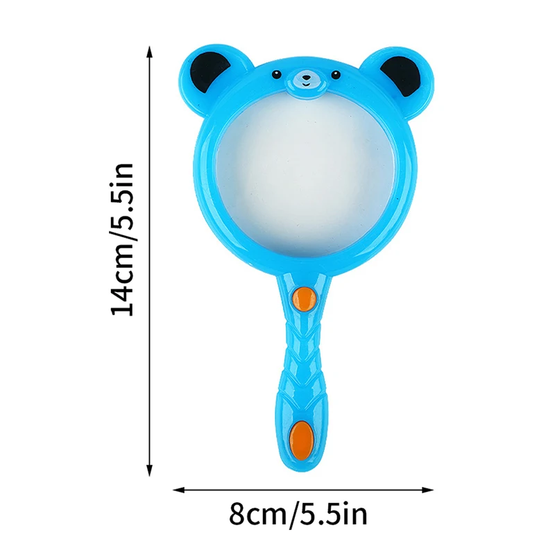 1Pc Cartoon Animal Magnifying Glass Exploration Learning Children Educational Toys Magnifier Kids Science Experiment Gift