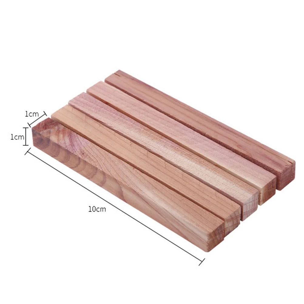 10 Pcs Cupboard Odor Protection Cedar Blocks for Drawers Cedar Chip Cedar Closet Drawers Freshener Wardrobe Wood Blocks