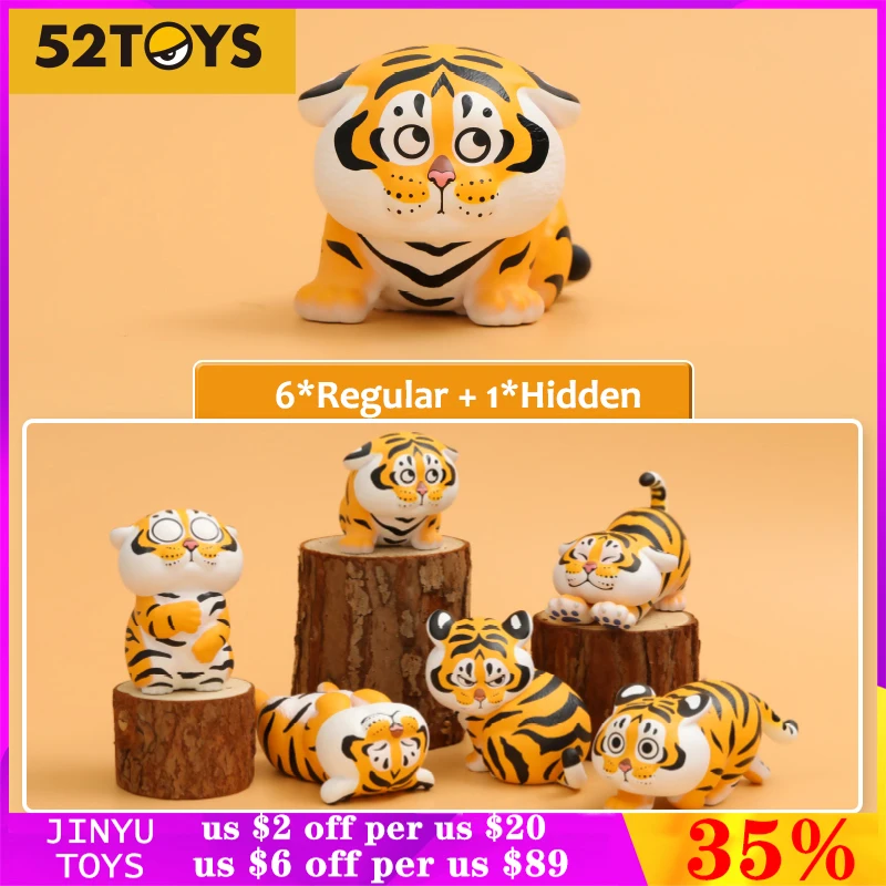 Original I Am Not Fat Tiger\'s Little Tiger Daily Series Blind Box Doll Cute Anime Figure Ornaments Collection Girl Birthday Gift