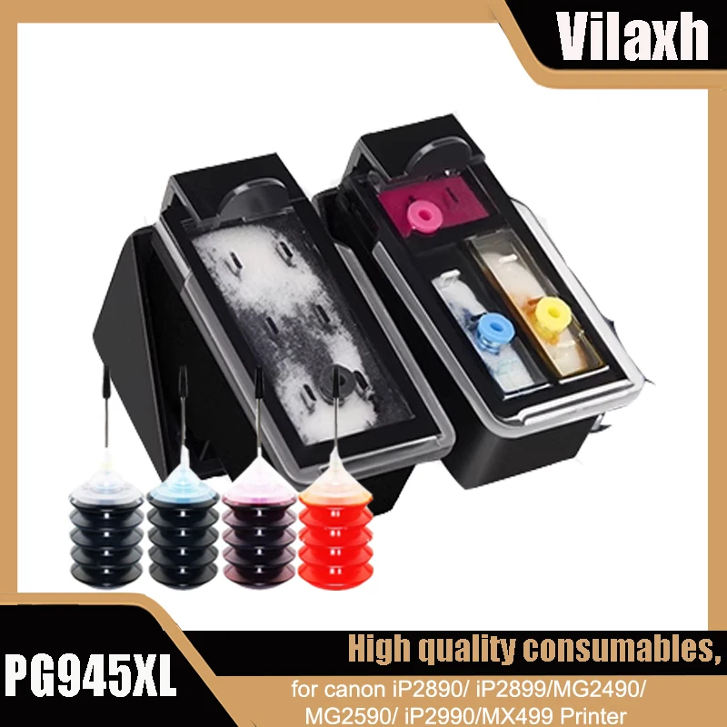 

Восстановленный чернильный картридж PG945 CL946, совместимый с принтером Canon, картридж Pixma TS3390 MG2590 MG2990 MG3090 IP2890 MX499