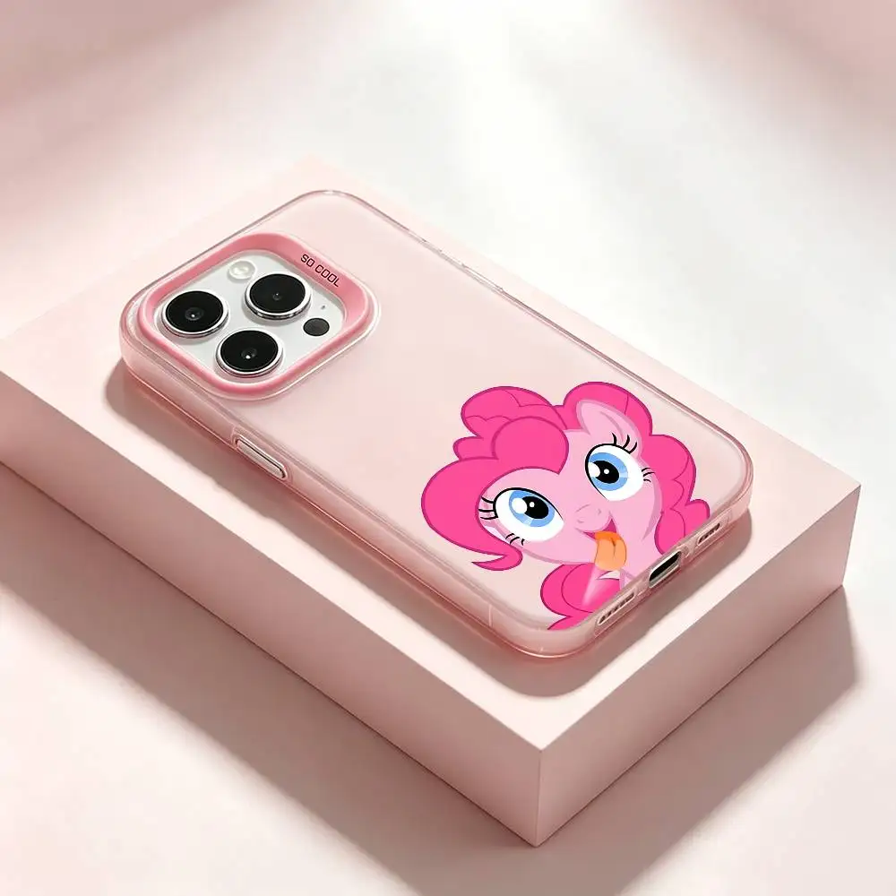 Funda de Teléfono Kawaii con Diseño de Anime M-My-Little P-Pony para iPhone 17 16 15 11 12 13 14 Pro Max 16 Plus 12 Mini 7 8 XR XS 15Pro MAX