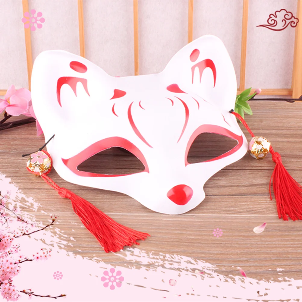 1PC Stylish Cosplay Ball Party Cat Mask Funny Photography Tools Masquerade Costume Cat Face Mask - Little 1 (Random Bells Color)