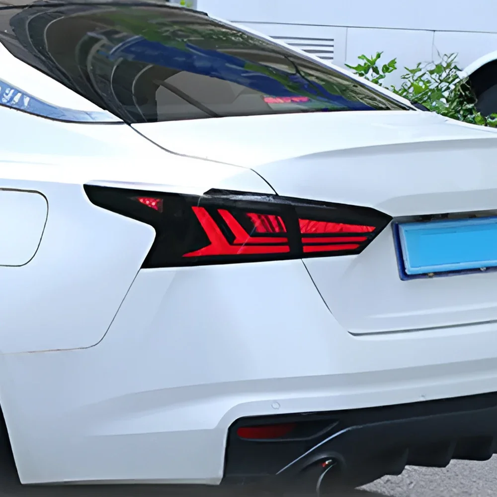 

Авто задние фонари в сборе для Nissan Teana 2019-2021, обновленные светодиодные динамические поворотные автомобильные задние фонари, аксессуары Plug and Play