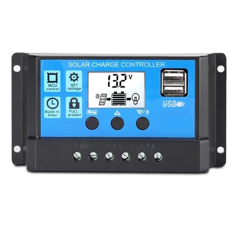 10A 12v24v Fully Automatic Universal Household Photovoltaic Panel Charging Solar Panel Controller